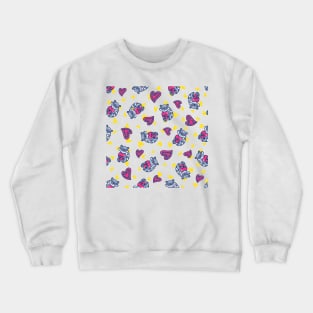 Raccoon & Hearts - Doodle Crewneck Sweatshirt